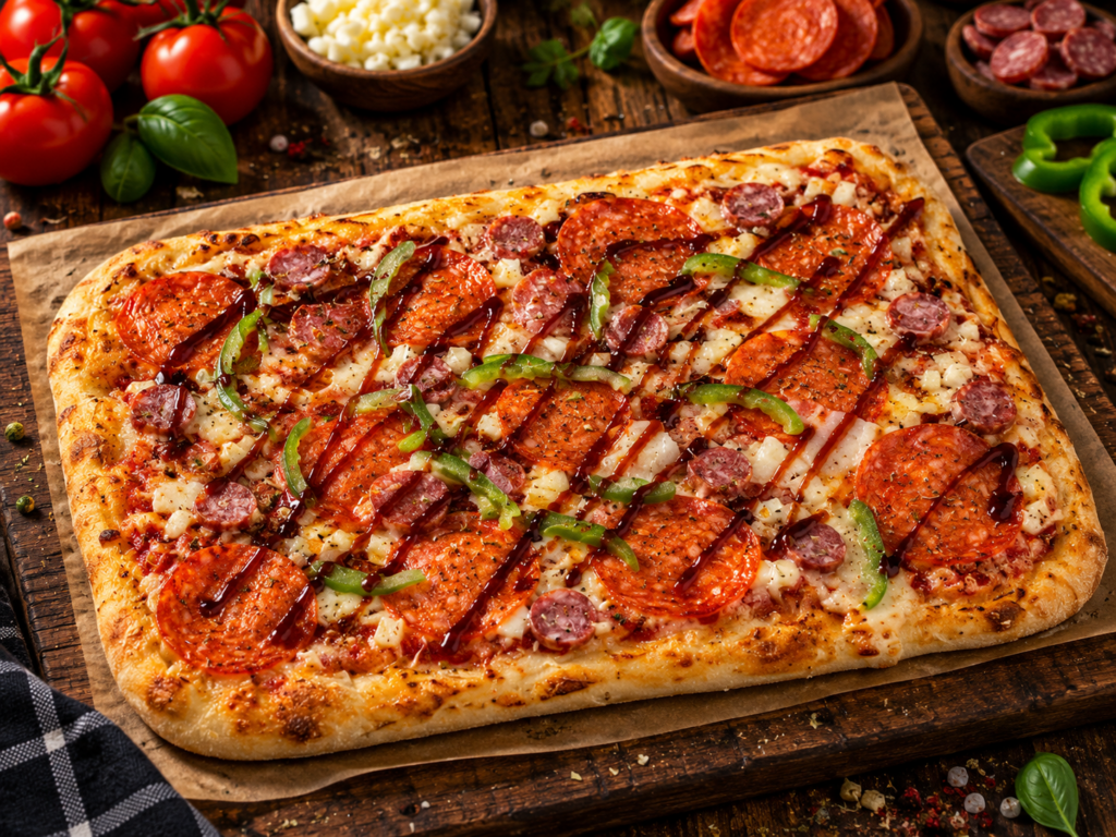 Пиццетта «Мясная BBQ»